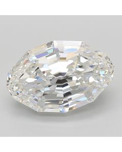 Lab Created 3.09 Carat Step Cut Oval Diamond