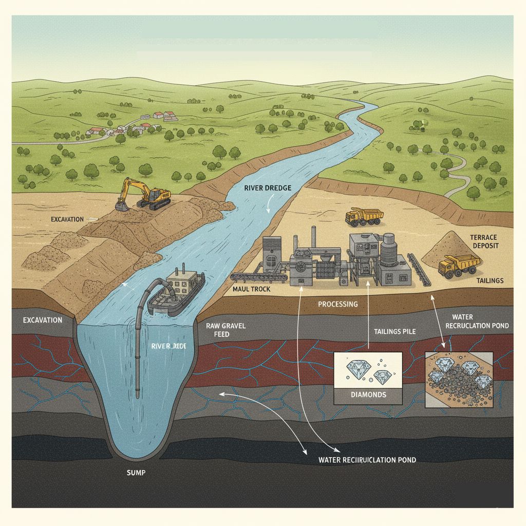Alluvial Mining Process