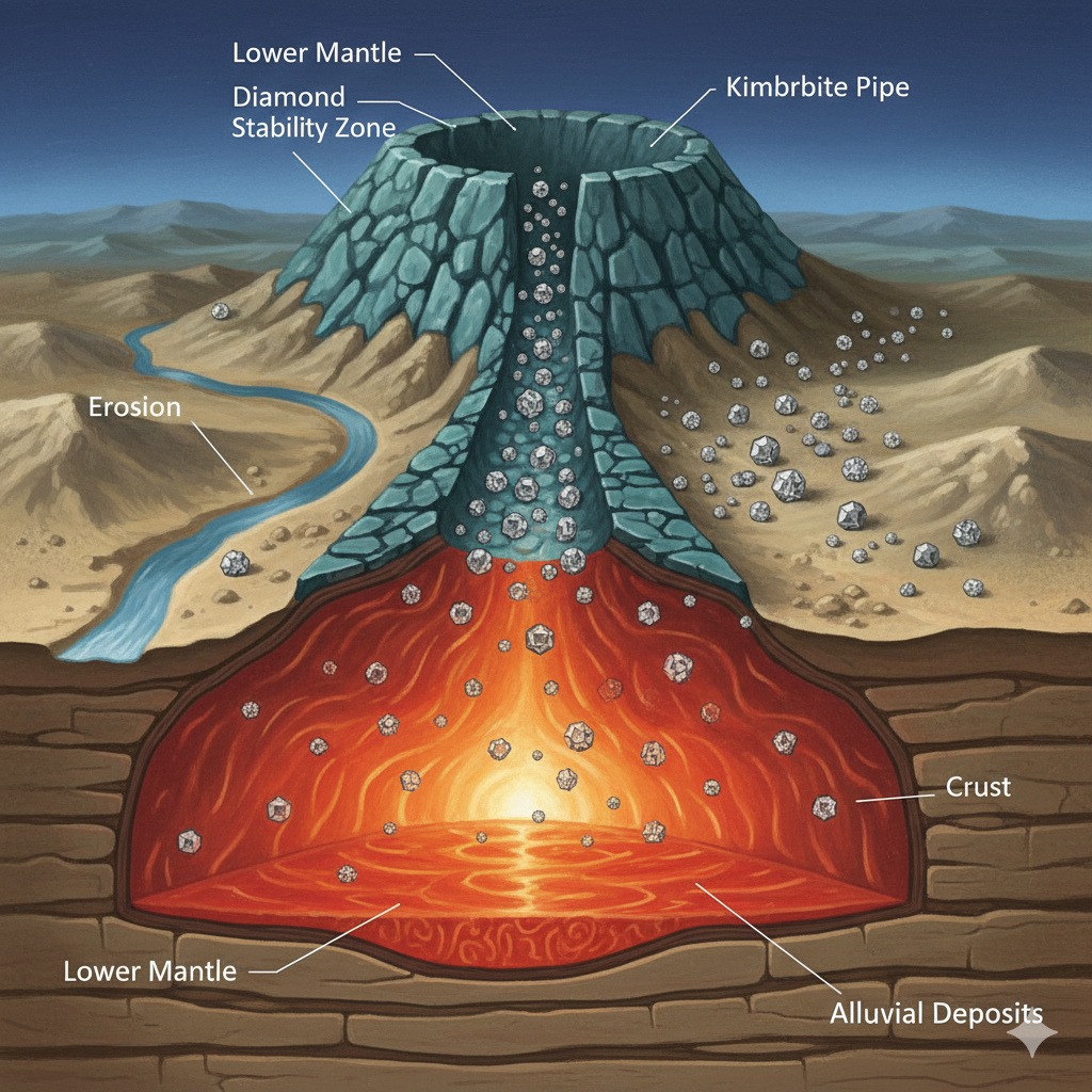 Diamond formation process