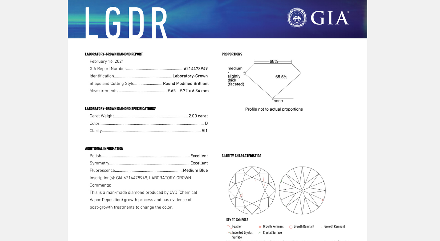 GIA’s sample report