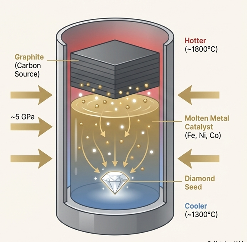 HPHT Process with Seed