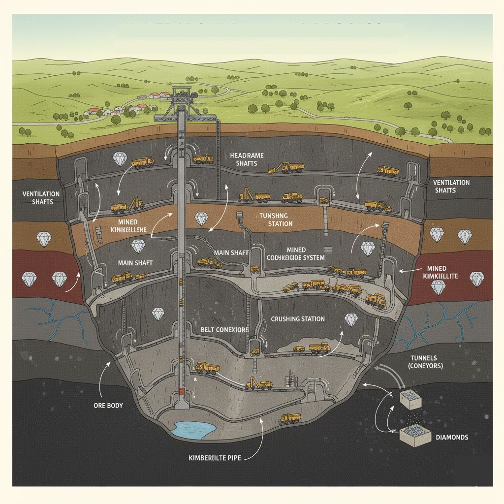 Underground Mining Process